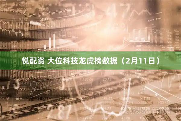 悦配资 大位科技龙虎榜数据（2月11日）
